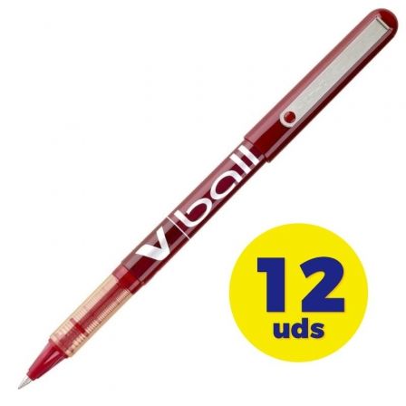 Pilot V-Ball 05 Rojo (Set de 12)